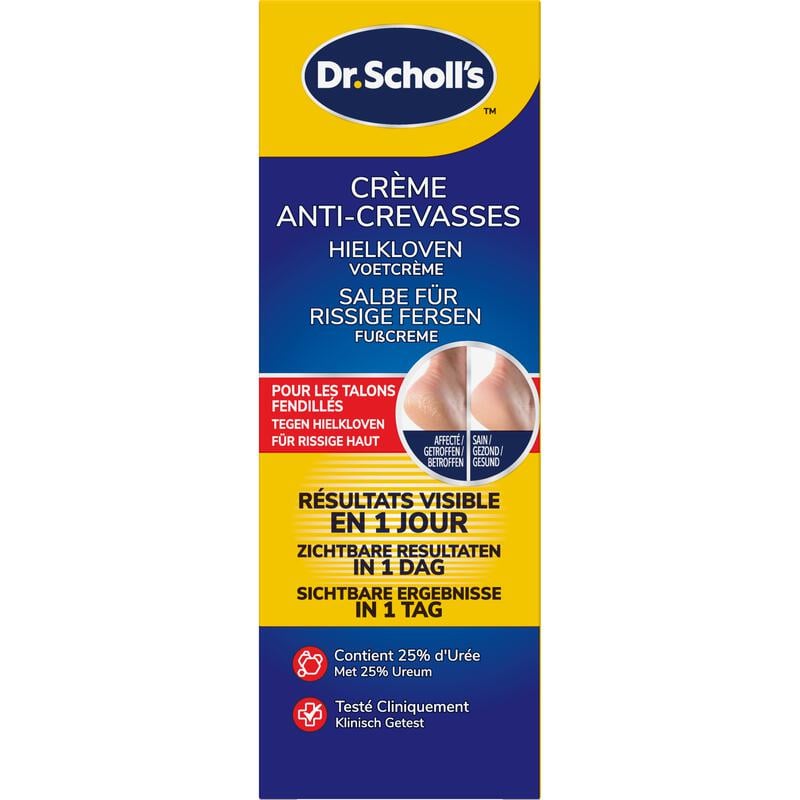 Dr.Scholl's tegen Hielkloven Voetcrème met 25% Ureum 60 ML