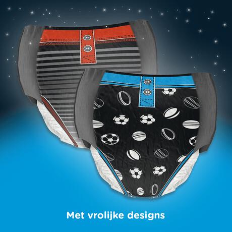 DryNites Stoere Luierbroekjes Jongens 9 Tot 13 Jaar (27 - 57 kg) 9 stuks