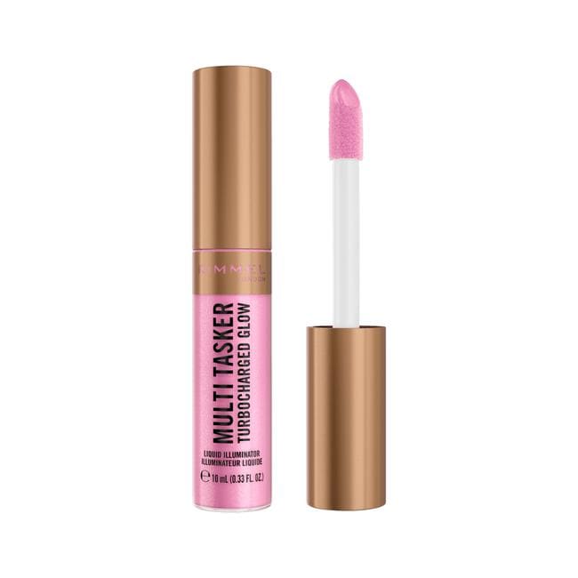Rimmel London Multitasker Turbocharged Glow Liquid Illuminator Blush - Roze - 001 Not a Basic B
