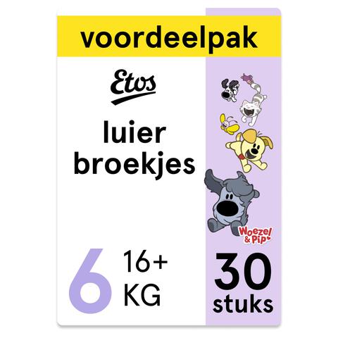 Etos Woezel & Pip Luierbroekjes Extra Large Maat 6 16+ kg Voordeelpak 30 stuks