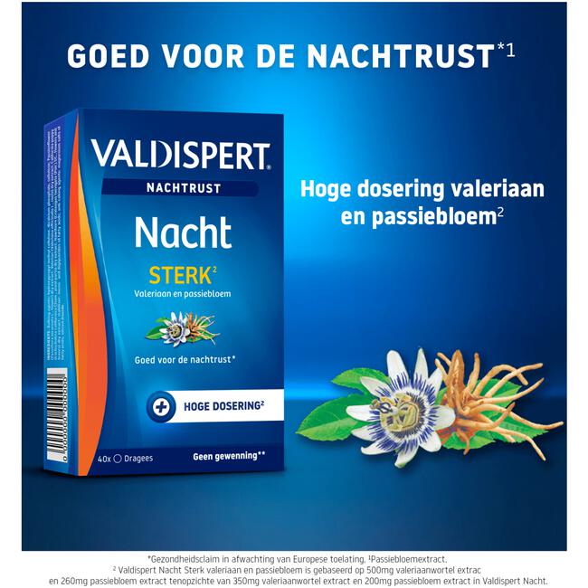 Valdispert Nacht Sterk 40 tabletten