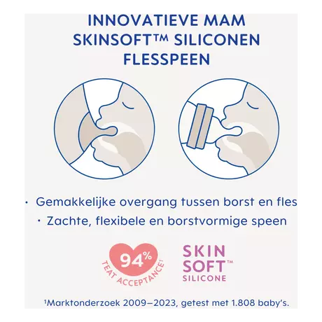 MAM Flesspeen Maat 3&nbsp;6+ Maanden 2 stuks