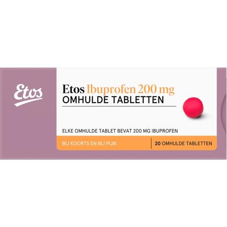 Etos Ibuprofen 200 mg Omhulde Tabletten
