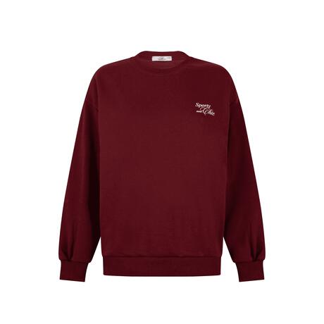 Bo Wilkes Sweater Burgundy Maat S/M