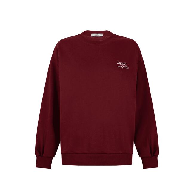 Bo Wilkes Sweater Burgundy Maat S/M