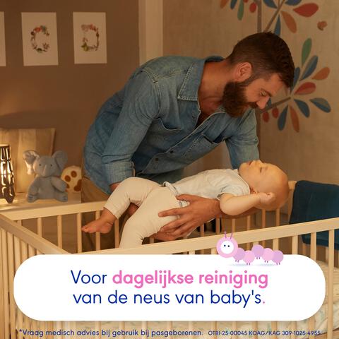 OtriCare Baby Monodose Zoutoplossing bij een Verstopte Neus 18 x 5 ML