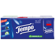 Tempo Regular 4-Laags Zakdoekjes 10 pakjes
