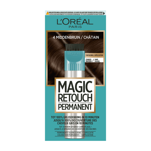 L'Oréal Paris Magic Retouch Permanente Haarverf 4 Middenbruin