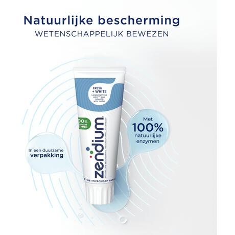 Zendium Fresh+White Tandpasta 75 ML