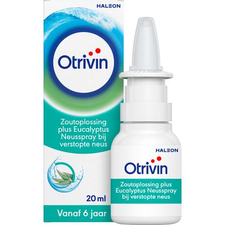 Otrivin Zoutoplossing Plus Eucalyptus Neusspray bij een Verstopte Neus 20 ML