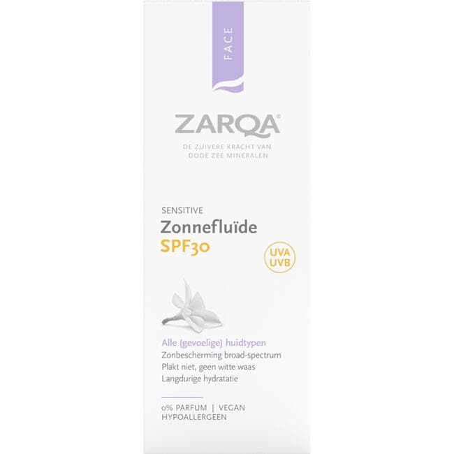 Zarqa Sensitive Zonnefluide SPF30 50 ML
