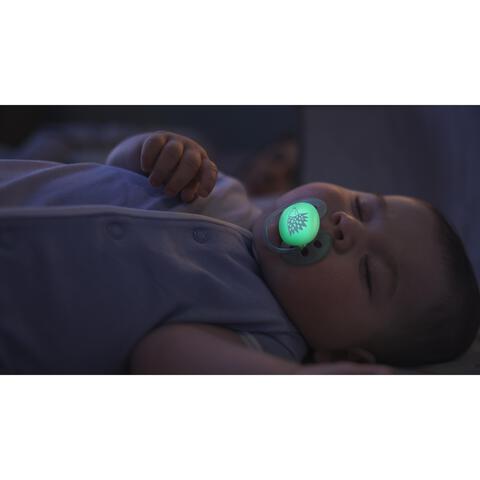 Philips Avent Fopspeen Ultra Soft Nighttime 0-6M SCF094/01 2 stuks
