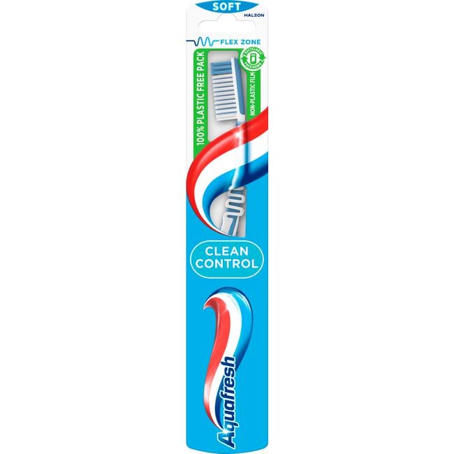 Aquafresh Clean Control Soft Tandenborstel - 1 stuk