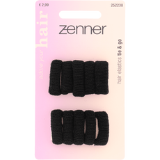 Zenner Haarelastiek Rollup Zwart 10 stuks