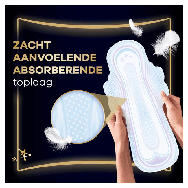 Always Ultra Maandverband Secure Night Extra Met Vleugels 8 stuks