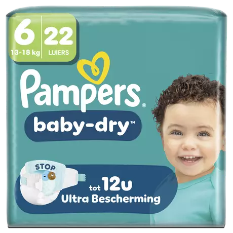 Pampers Baby Dry Luiers Maat 6 13-18 kg 22 stuks