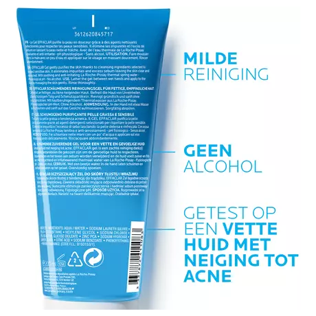 La Roche-Posay Effaclar Zuiverende Gel 200 ML