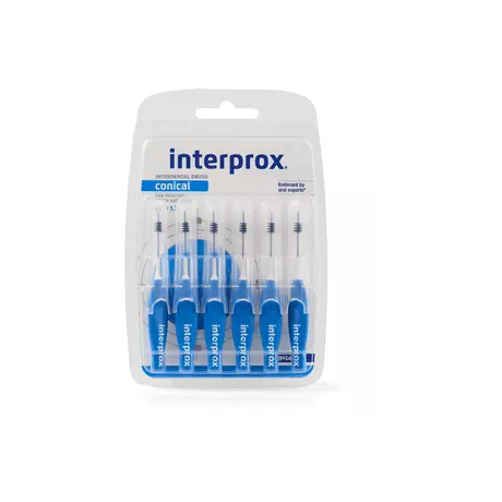 Interprox Conical Ragers Blauw PHD 1.7 mm 6 stuks