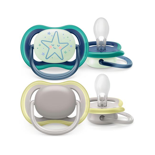 Philips Avent Soother Ultra Air Night Fopspenen SCF085/70 6-18 maanden