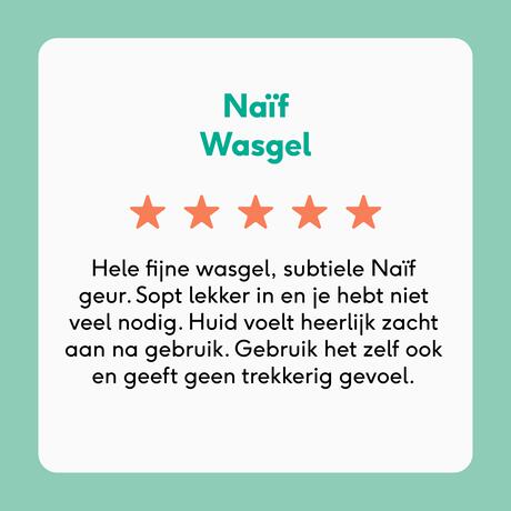 Naïf Baby & Kids Reinigende Wasgel Navulverpakking 500 ML