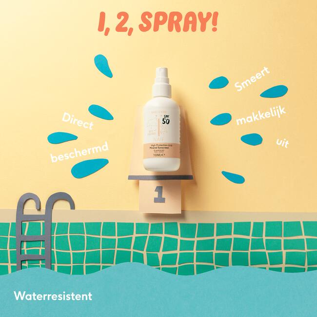 Naïf Zonnebrand Spray Baby & Kids Factor 50 100 ML