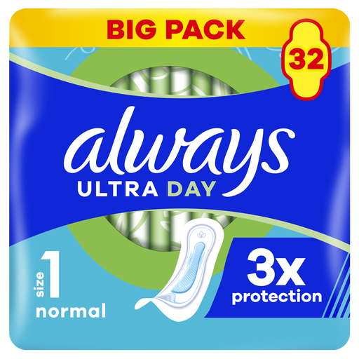 Always Maandverband Ultra Day Normal Big Pack 32 stuks