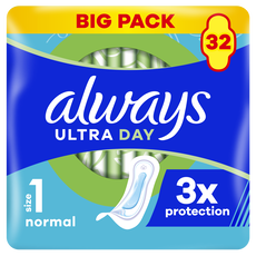 Always Maandverband Ultra Day Normal Big Pack 32 stuks
