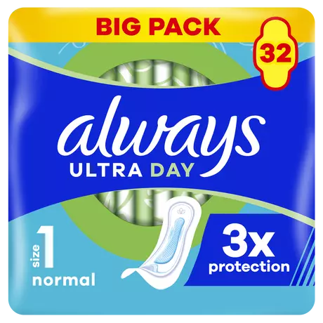 Always Maandverband Ultra Day Normal Big Pack 32 stuks