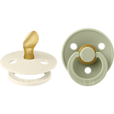 Bibs Anatomische Colour Fopspeen Ivory Sage Size 1 Two Pack
