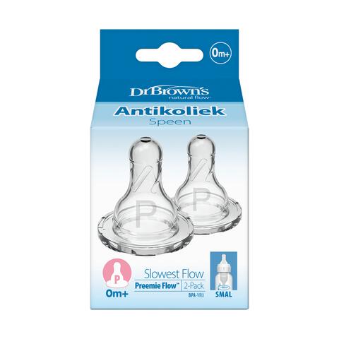 Dr. Brown’s Flesspeen 0+ Maanden Prematuur Smalle Halsfles 2 stuks
