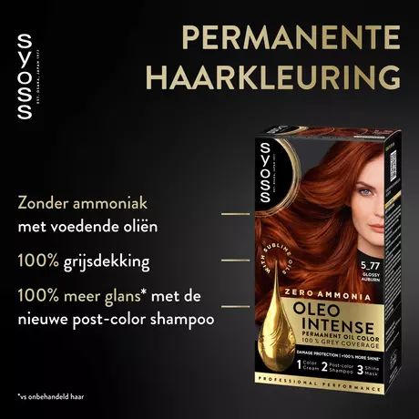 Syoss Oleo Intense Permanente Haarkleuring 5-77 Koperrood