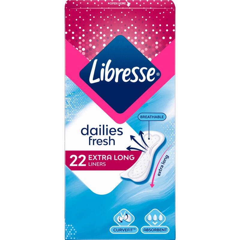 Libresse Dailies Inlegkruisjes Extra Long 22 stuks