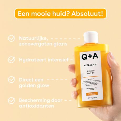 Q+A Vitamin C Shimmer Body Oil  150 ML