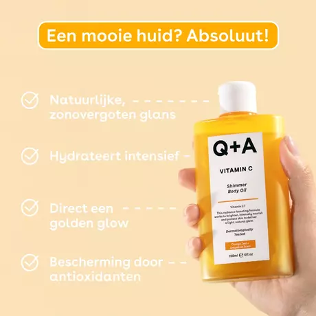 Q+A Vitamin C Shimmer Body Oil  150 ML