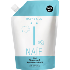 Naïf 2-in-1 Shampoo & Body Wash Refill 0% Perfume 500 ML