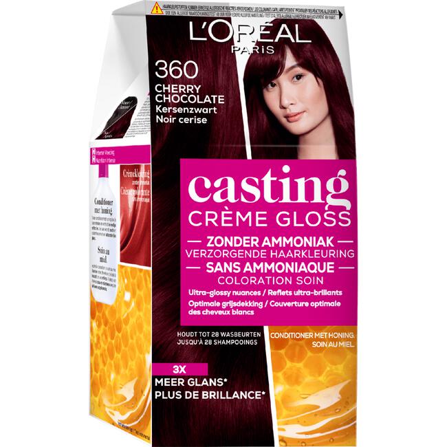 L'Oréal Paris Casting Crème Gloss Haarverf 360 Cherry Chocolate Kersen Zwart