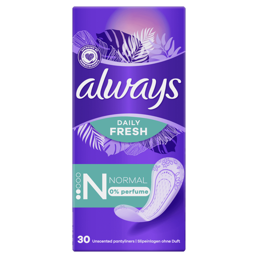 Always Inlegkruisjes Daily Fresh 0% Perfume Normal 30 stuks