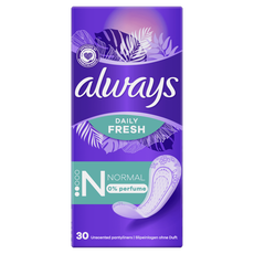 Always Daily Fresh Inlegkruisjes 0% Parfum Normal 30 Stuks