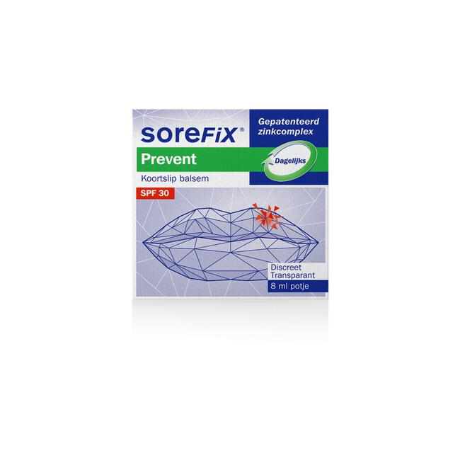 SoreFix Prevent Op Zink Gebaseerde Koortslip Balsem 8 ML