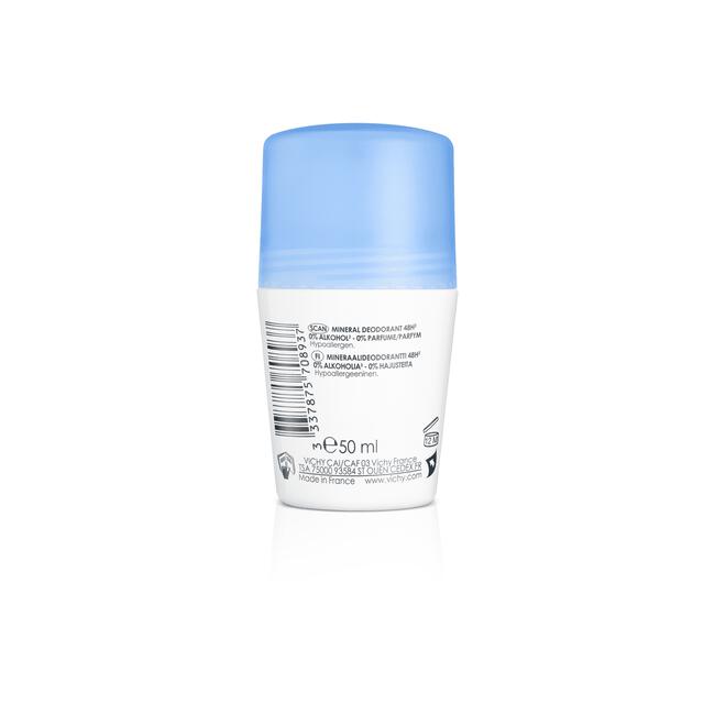 Vichy Deodorant Mineraal Roller 48u Gevoelige Huid 50 ML
