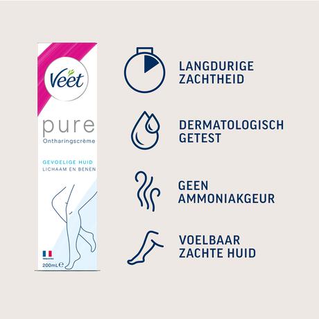 Veet Minima Ontharingscreme Gevoelige Huid 200 ML
