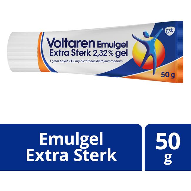 Voltaren Emulgel Extra Sterk 2,32% (Diclofenac) Bij Gewrichtspijn In Knie En Vinger 50 GR