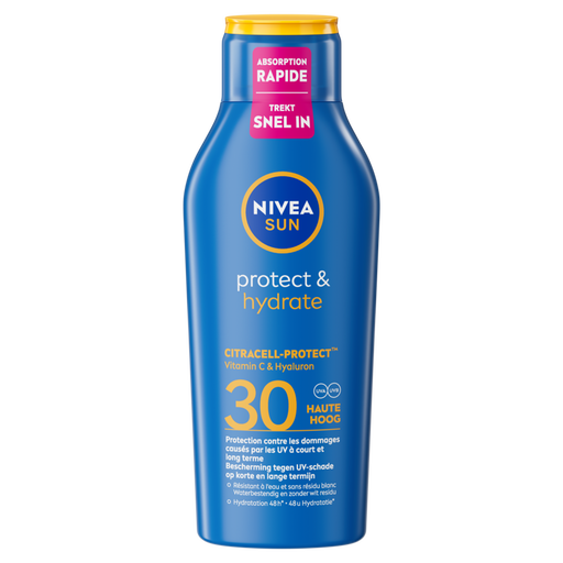 NIVEA SUN Zonnebrand Protect & Hydrate Zonnemelk SPF 30 400 ML