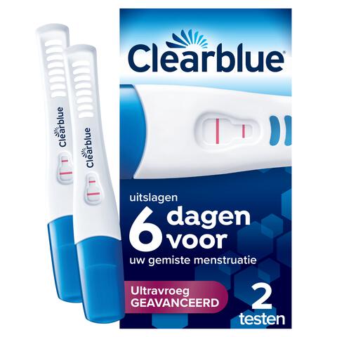 Clearblue Vroege Geavanceerd Detectie Zwangerschapstest 2 Stuks