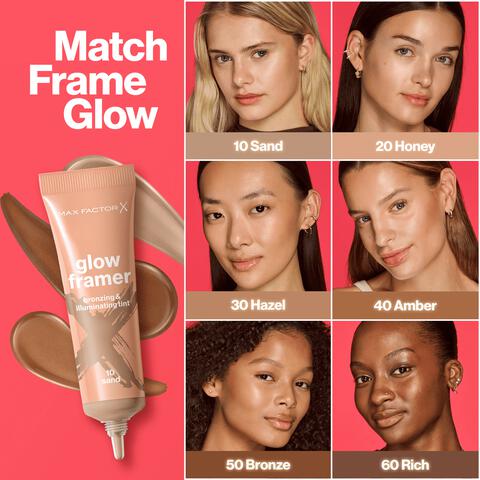 Max Factor Glow Framer bronzer en highlighter - Bruin - 40 Amber