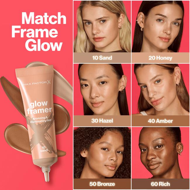 Max Factor Glow Framer bronzer en highlighter 40 Amber
