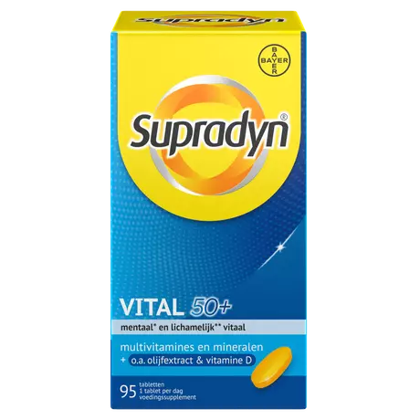 Supradyn Vital 50+ Multivitamines Vijftigplussers Tabletten 95 stuks