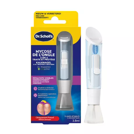 Dr.Scholl's Kalknagel 2-in-1 Behandel & Bescherm met 5 wegwerpvijltjes