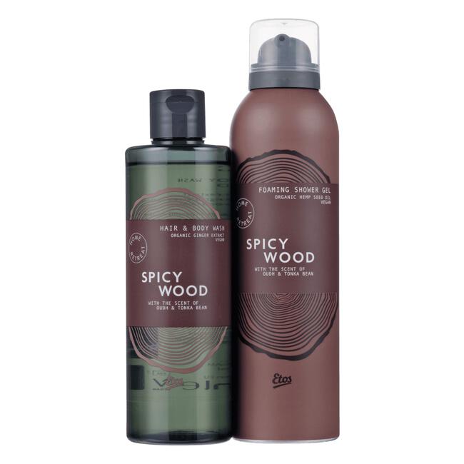 Etos Geschenkset Home Retreat Spicy Wood Man 2-delig