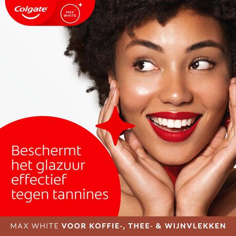 Colgate Max White for Coffee, Tea and Wine Stains Tandpasta 75 ML